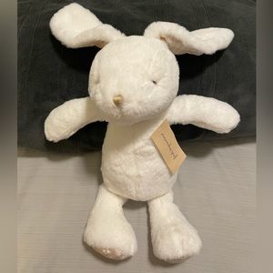 NWT “First Impressions” White & Tan Stuffed Plush Rabbit. Excellent Condition
